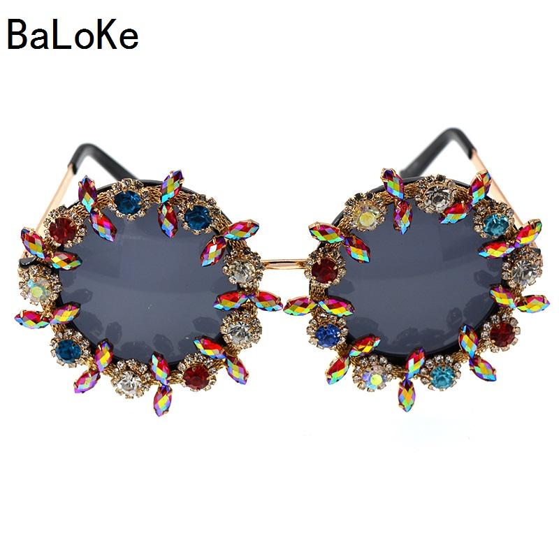 Retro Sunglass Fashion Women Colorful Crystal Decoration Baroque Sunglasses Shining Rhinestones Outdoor Black Glass
Retro Sunglass Fashion Women Colorful Crystal Decoration Baroque Sunglasses Shining Rhinestones Outdoor Black Glass