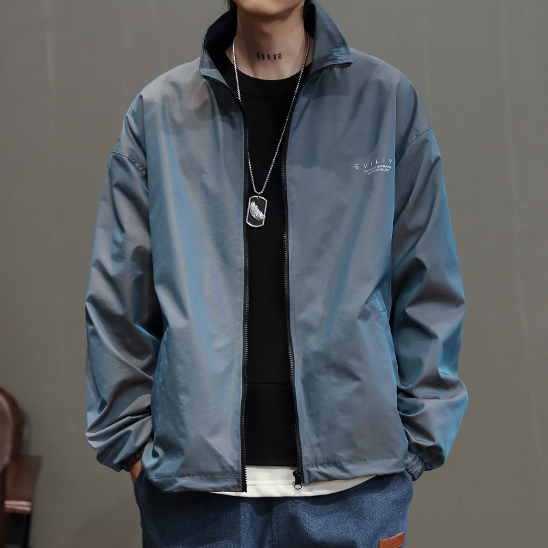 The spring of the gradient coat male han edition loose tooling handsome personality 201118