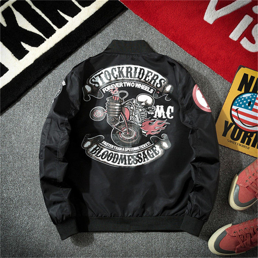 2021 Autumn New Military Motorcycle Men's Hip Harajuku Printed Male Baseball Jacket Windbreaker V0X9, Red
2021 Autumn New Military Motorcycle Men's Hip Harajuku Printed Male Baseball Jacket Windbreaker V0X9, Red