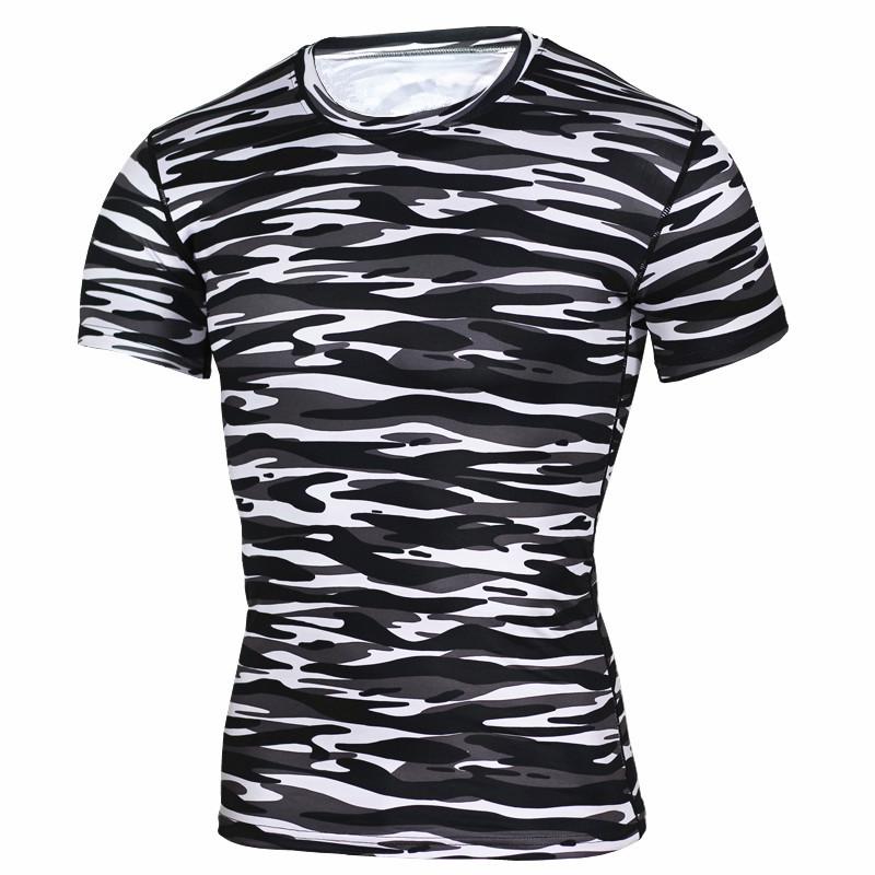 Camouflage Fitness Gym T Shirt Men Tight Training Compression Shirt Quick Dry Sportswear
Camouflage Fitness Gym T Shirt Men Tight Training Compression Shirt Quick Dry Sportswear