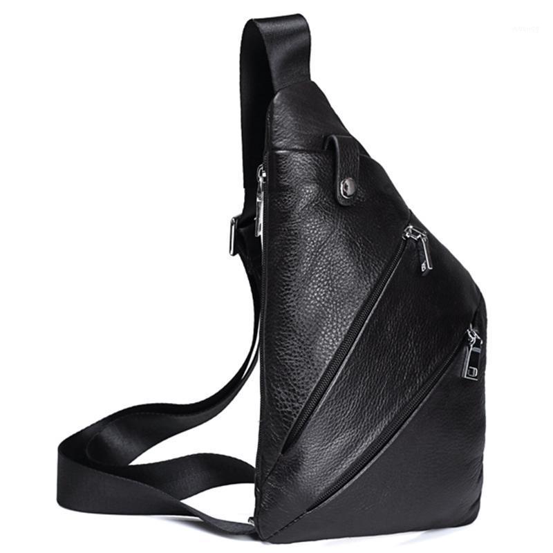 Genuine Leather Men Chest Bag Fashion Crossbody Bag Men Messenger Bags Cow Leather Travel Pack for Male Shoulder1, Black 
Genuine Leather Men Chest Bag Fashion Crossbody Bag Men Messenger Bags Cow Leather Travel Pack for Male Shoulder1, Black