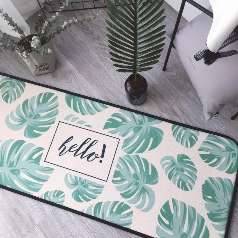 Carpets area rug flannel non-slip carpet rug Nordic simple mats green leaves long kitchen bedroom bathroom door mats beds, As pic
Carpets area rug flannel non-slip carpet rug Nordic simple mats green leaves long kitchen bedroom bathroom door mats beds, As pic