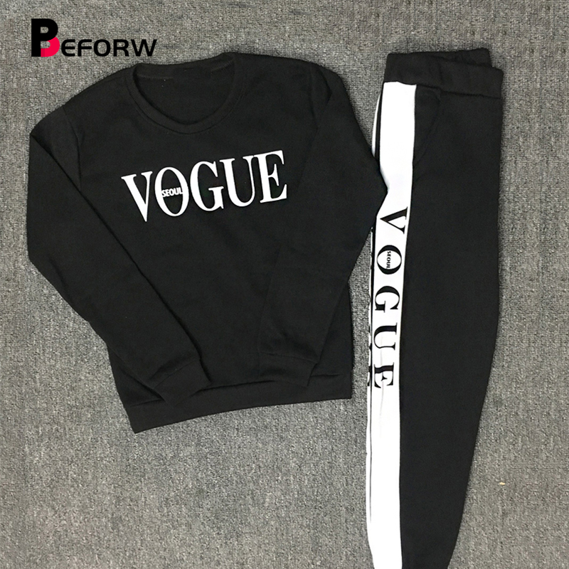 Women Sets VOGUE Letter Print Sweatshirt+Pants 2 Piece Set Autumn Winter Long Sleeve Tracksuits Two Piece Suit Sportswear Outfit 201008, Red
Women Sets VOGUE Letter Print Sweatshirt+Pants 2 Piece Set Autumn Winter Long Sleeve Tracksuits Two Piece Suit Sportswear Outfit 201008, Red
