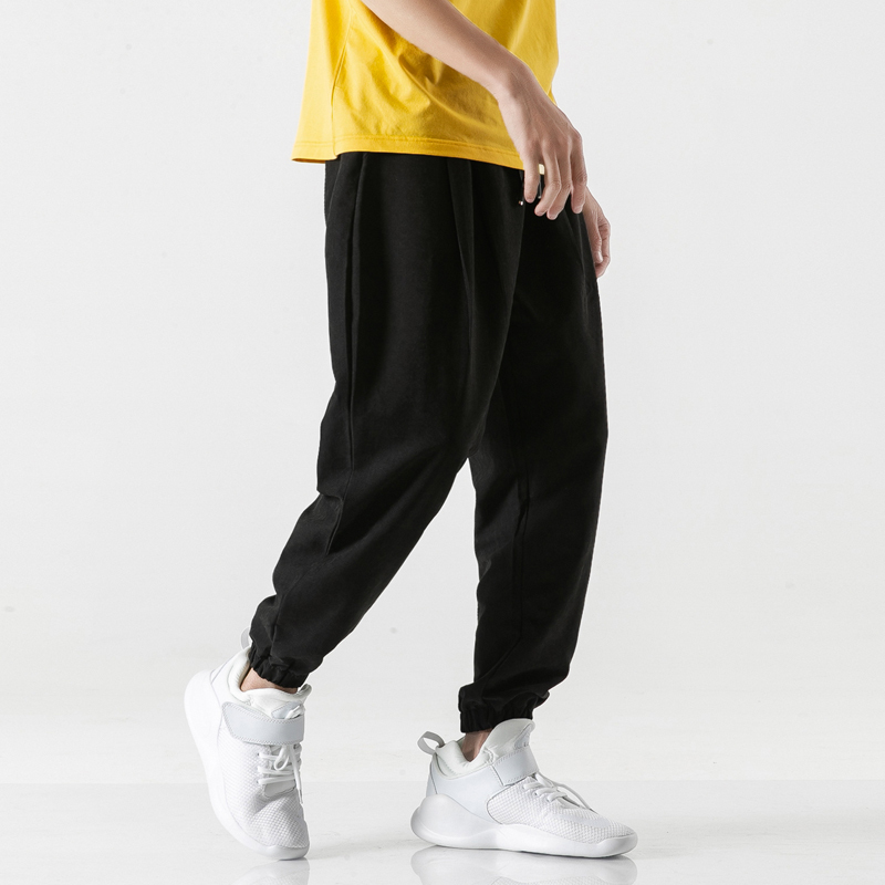 SingleRoad Men's Harem Pants Joggers Men Summer Cold Feeling Hip Hop Japanese Streetwear Sweatpants Trousers Joggers Male 201027