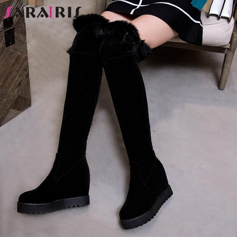 SARAIRIS Big Size 34-43 Ladies Winter Warm Boots Over The Knee Boots Women Platform Height Increasing High Heels Shoes Woman1, Black
SARAIRIS Big Size 34-43 Ladies Winter Warm Boots Over The Knee Boots Women Platform Height Increasing High Heels Shoes Woman1, Black