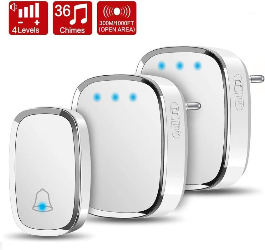 Wireless Doorbell, Waterproof Door Bell, Wall Plug-in Cordless Chime, 300m/1000ft Range, 36 Melodies to Choose, 4 Level Volume1
Wireless Doorbell, Waterproof Door Bell, Wall Plug-in Cordless Chime, 300m/1000ft Range, 36 Melodies to Choose, 4 Level Volume1