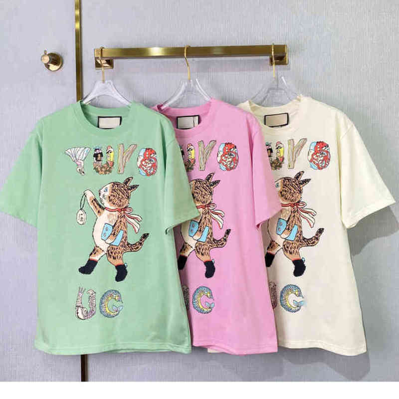 fashion women dress t shirt loose hip hop tops 5A luxury designer clothes cotton cat t-shirt summer short sleeve female polo tees tshirt brand letter logo Apparel a1, White
fashion women dress t shirt loose hip hop tops 5A luxury designer clothes cotton cat t-shirt summer short sleeve female polo tees tshirt brand letter logo Apparel a1, White