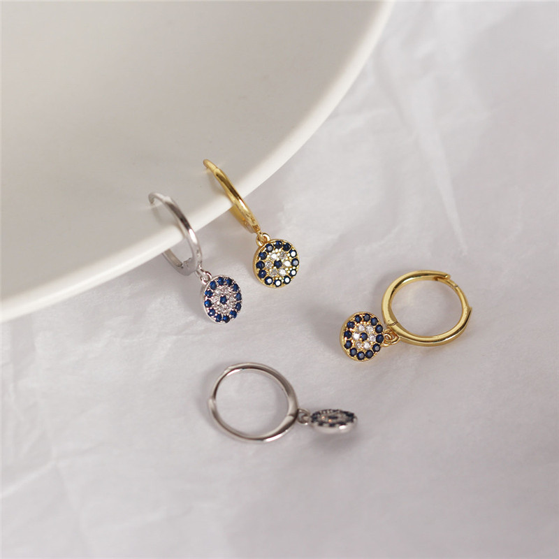 Februaryfrost Brand Designer Evil Eyes Earring 100% 925 Sterling Silver Round Zircon Dainty Blue Eyes Pendant Small Stud Earrings for Women
Februaryfrost Brand Designer Evil Eyes Earring 100% 925 Sterling Silver Round Zircon Dainty Blue Eyes Pendant Small Stud Earrings for Women