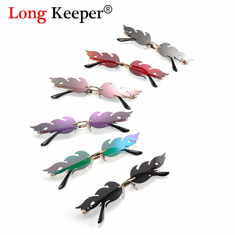 Long Keeper New 2020 Fashion Fire Flame Sunglasses Women Men Rimless Wave Sun Glasses Eyewear Luxury Trending Narrow Sunglasses
Long Keeper New 2020 Fashion Fire Flame Sunglasses Women Men Rimless Wave Sun Glasses Eyewear Luxury Trending Narrow Sunglasses