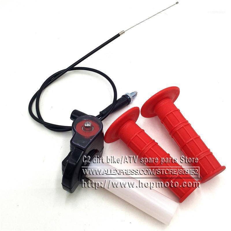 Handlebars Handle Grip Motorcycle With 1/4 Quick Turn Throttle Dirt Pit Bike Motocross 7/8" Handlebar Hand Grips CRF Kayo Chinese Bike1
Handlebars Handle Grip Motorcycle With 1/4 Quick Turn Throttle Dirt Pit Bike Motocross 7/8" Handlebar Hand Grips CRF Kayo Chinese Bike1