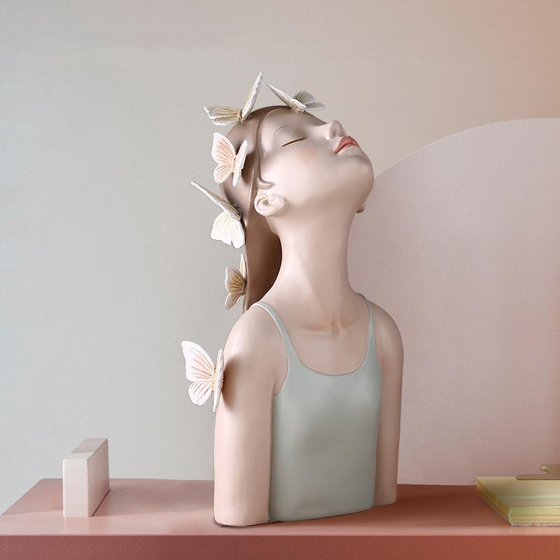 Resin Girl Sculpture Desktop Decoration Butterfly Statues Resin Desktop Crafts Characters Looking Up Figure Girl Room Decoration
Resin Girl Sculpture Desktop Decoration Butterfly Statues Resin Desktop Crafts Characters Looking Up Figure Girl Room Decoration