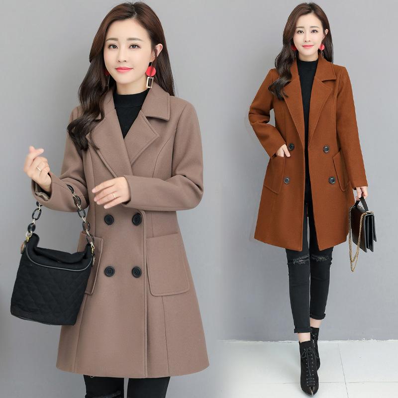High-end boutique solid color woolen coat women's autumn and winter new long section chic thick warm Slim fit woolen coat, Army green
High-end boutique solid color woolen coat women's autumn and winter new long section chic thick warm Slim fit woolen coat, Army green
