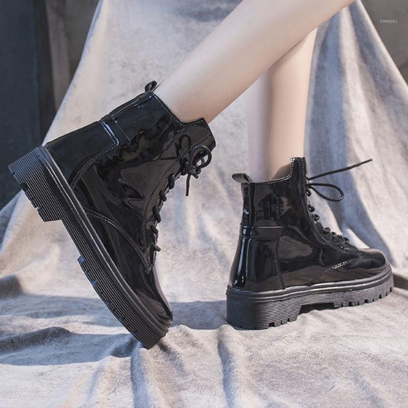 Women's Ankle Boots 2020 New Lace-Up Square Heel Casual Short Tube Booties Roman Shoes Black Fashion Short Boots Bota Feminina1
Women's Ankle Boots 2020 New Lace-Up Square Heel Casual Short Tube Booties Roman Shoes Black Fashion Short Boots Bota Feminina1
