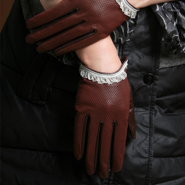 Five Fingers Gloves 2021 Elegant Women's Autumn And Winter Short Section Goat Skin Leather Thin Lace Mittens1
Five Fingers Gloves 2021 Elegant Women's Autumn And Winter Short Section Goat Skin Leather Thin Lace Mittens1