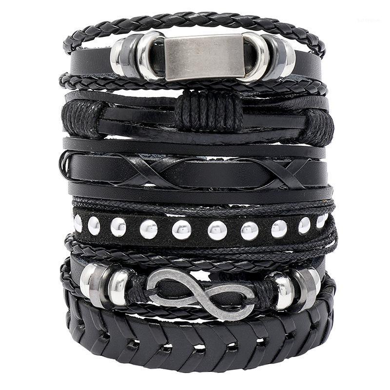 Infinity - Hand Woven Leather Bracelets for Men Women Black Beads Charm Link Alloy Vintage Jewelry Accessories1
Infinity - Hand Woven Leather Bracelets for Men Women Black Beads Charm Link Alloy Vintage Jewelry Accessories1