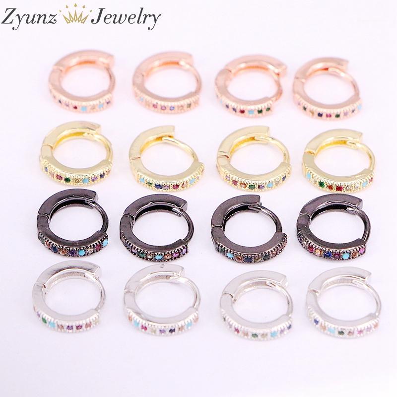 10 Pairs, Rainbow mix colored cz Earring metal filled hoops girls minimal tiny small cute gorgeous Earring1
10 Pairs, Rainbow mix colored cz Earring metal filled hoops girls minimal tiny small cute gorgeous Earring1