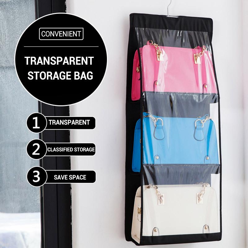 Bag Storage Bag 6 Grid Hanging Organiser Wardrobe Storage Dust Sturdy Non-Woven Fabric Tidy Foldable Handbag
Bag Storage Bag 6 Grid Hanging Organiser Wardrobe Storage Dust Sturdy Non-Woven Fabric Tidy Foldable Handbag