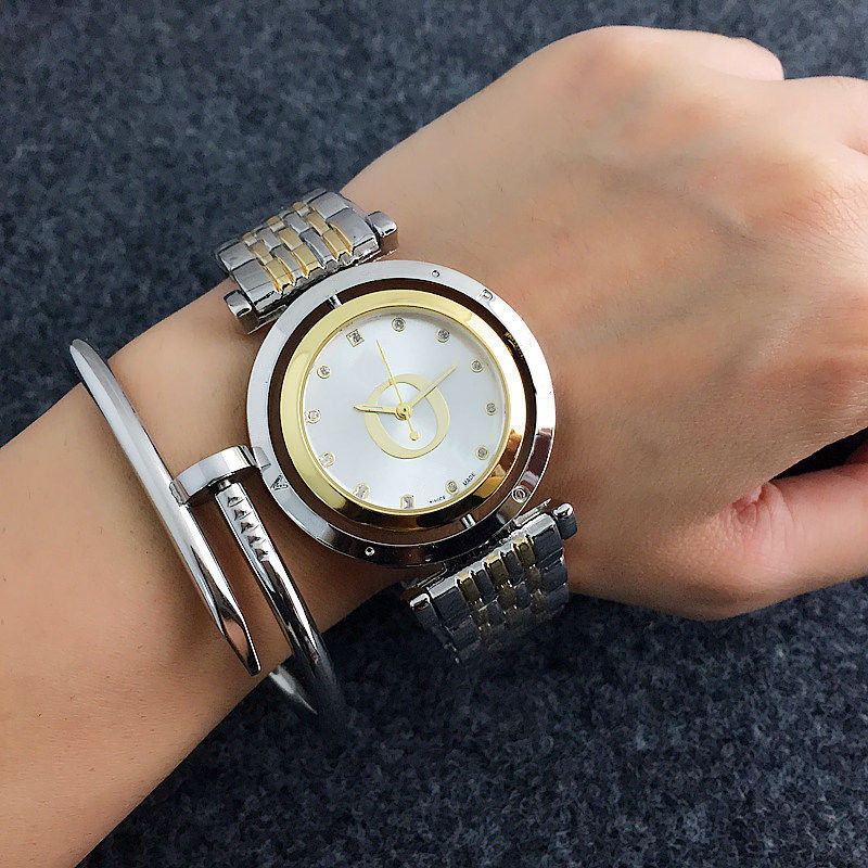 Fashion Women Girls crystal Rotatable dial stylemetal steel band Quartz wrist Watch P19, Gold
Fashion Women Girls crystal Rotatable dial stylemetal steel band Quartz wrist Watch P19, Gold