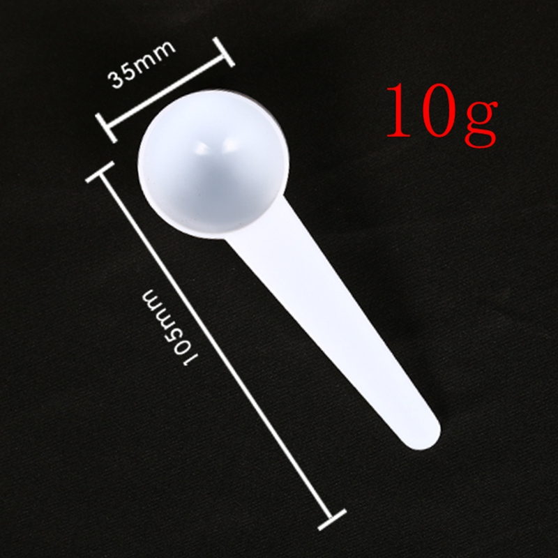 1g 2.5g 3g 4g 5g 10g Plastic Scoops Spoons For Food/Milk/Washing Powder/Medcine White Measuring Spoon