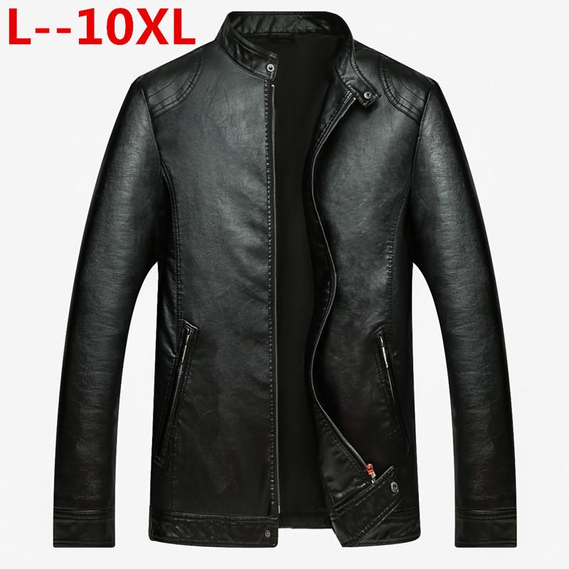 10XL 8XL Male genuine leather jacket spring and autumn slim stand collar short design motorcycle sheepskin jacket men outerwear, Black 
10XL 8XL Male genuine leather jacket spring and autumn slim stand collar short design motorcycle sheepskin jacket men outerwear, Black