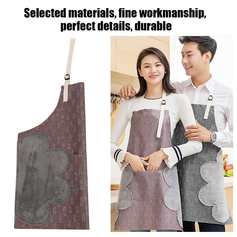 1pc Apron Waterproof Oil-Proof Kitchen Waist Apron With Side Hand Towel Kitchen Cookware Hand-Wiping Home Cleaning Tools
1pc Apron Waterproof Oil-Proof Kitchen Waist Apron With Side Hand Towel Kitchen Cookware Hand-Wiping Home Cleaning Tools
