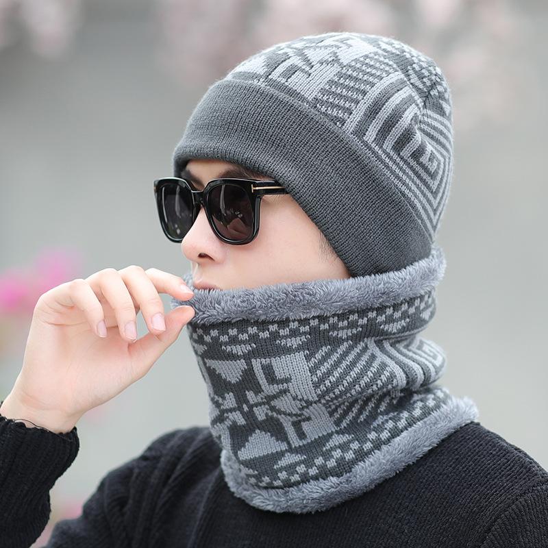 Men Knit Hat Winter Plus velvet Thicken Warm Cold protection scarf hat Set outdoor casual ski Riding Skullies Beanies Weave T12
Men Knit Hat Winter Plus velvet Thicken Warm Cold protection scarf hat Set outdoor casual ski Riding Skullies Beanies Weave T12