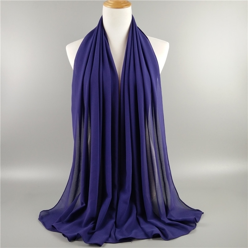 HOT 89 Color High Quality Plain bubble chiffon scarf shawl muslim hijab women headband scarves shawls 10pcs/lot 201104