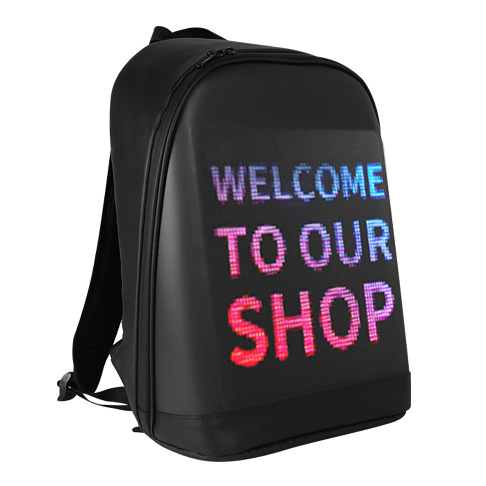 Smart Led Backpack Gadgets Fashion Waterproof WiFi Version Outdoor Advertising Walking Billboard LED Bag
Smart Led Backpack Gadgets Fashion Waterproof WiFi Version Outdoor Advertising Walking Billboard LED Bag