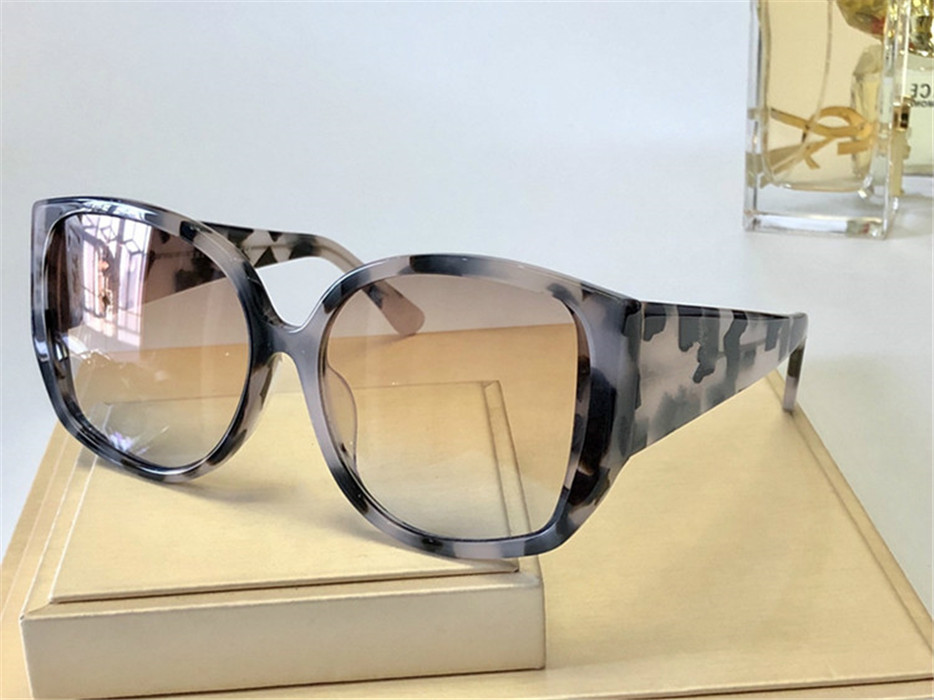New Wide Side Fashion Sunglasses Show Face Small Full Frame Glasses Hand Polished High Quality Sunglasses 4290