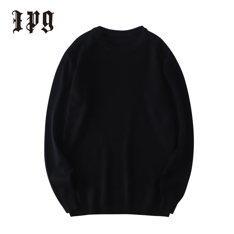 Ipg Fashion Men Knitted Sweaters Casual Pullover Mens Elasticity Solid Multicolor Knitwear Sweater British Style Man Tops 201203