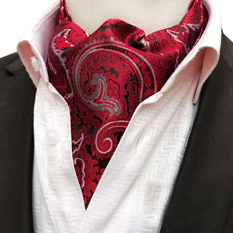 Men Adult Men'S Cravat Ascot Tie Set Black Red Paisley Ascot Cravat For Men Scrunch Self Multicolor British Gentleman Scarve
Men Adult Men'S Cravat Ascot Tie Set Black Red Paisley Ascot Cravat For Men Scrunch Self Multicolor British Gentleman Scarve