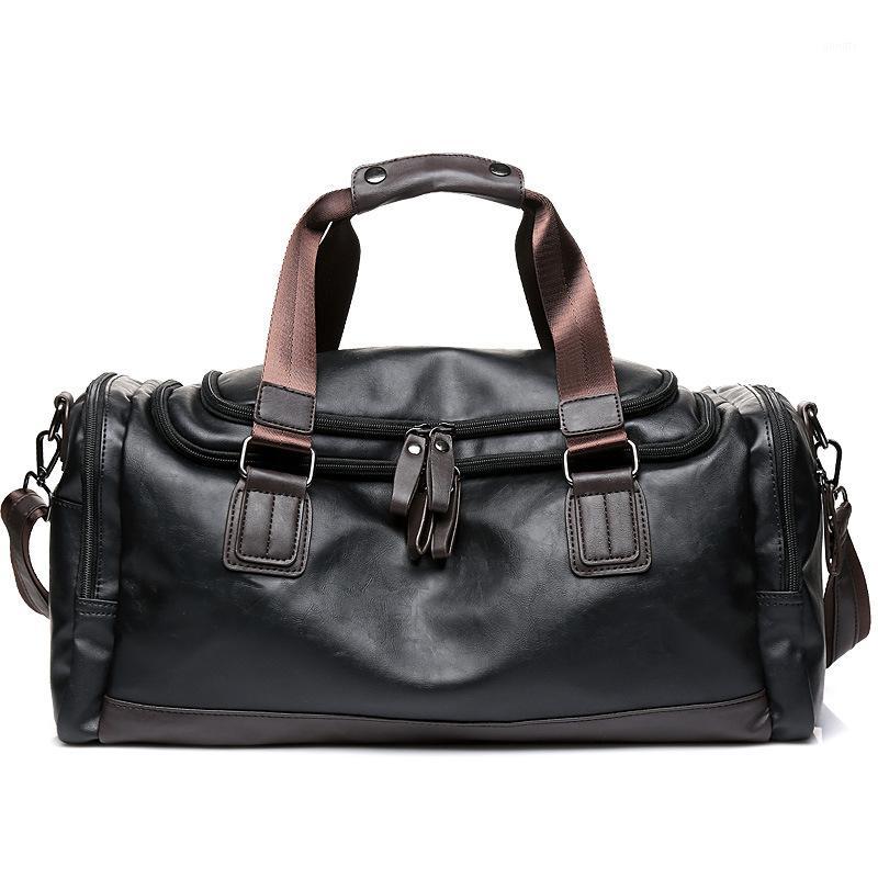 New Fashion Casual Men's Gym Bag Trendy Solid Color PU Hand Shoulder Bag Business Casual PU Leather Large Capacity Travel1, Black
New Fashion Casual Men's Gym Bag Trendy Solid Color PU Hand Shoulder Bag Business Casual PU Leather Large Capacity Travel1, Black