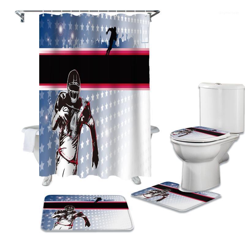 American Football Star Sports Waterproof Shower Curtain Rug Set Bath Mat Toliet Cover Polyester Shower Curtain1
American Football Star Sports Waterproof Shower Curtain Rug Set Bath Mat Toliet Cover Polyester Shower Curtain1
