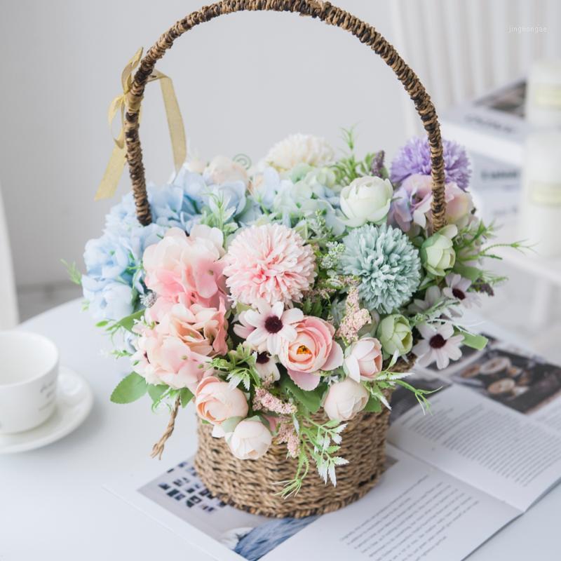 Artificial Flowers Bride Holding Bouquet Wedding Home Decoration Accessories Household Products Silk Hydrangea Cheap Fake Plants1, Blue
Artificial Flowers Bride Holding Bouquet Wedding Home Decoration Accessories Household Products Silk Hydrangea Cheap Fake Plants1, Blue