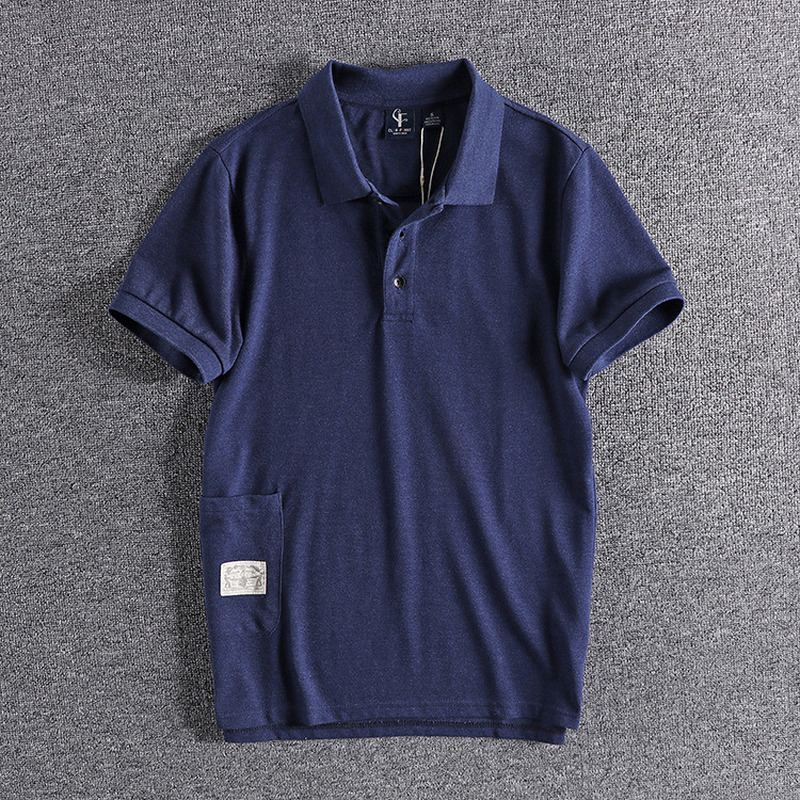 2021 New Pure Color Retro Trend Big Pocket Decoration Youth Polos Cotton Summer European and American Men's Short Sleeves Polo Shirt Z4zw, Dark blue
2021 New Pure Color Retro Trend Big Pocket Decoration Youth Polos Cotton Summer European and American Men's Short Sleeves Polo Shirt Z4zw, Dark blue