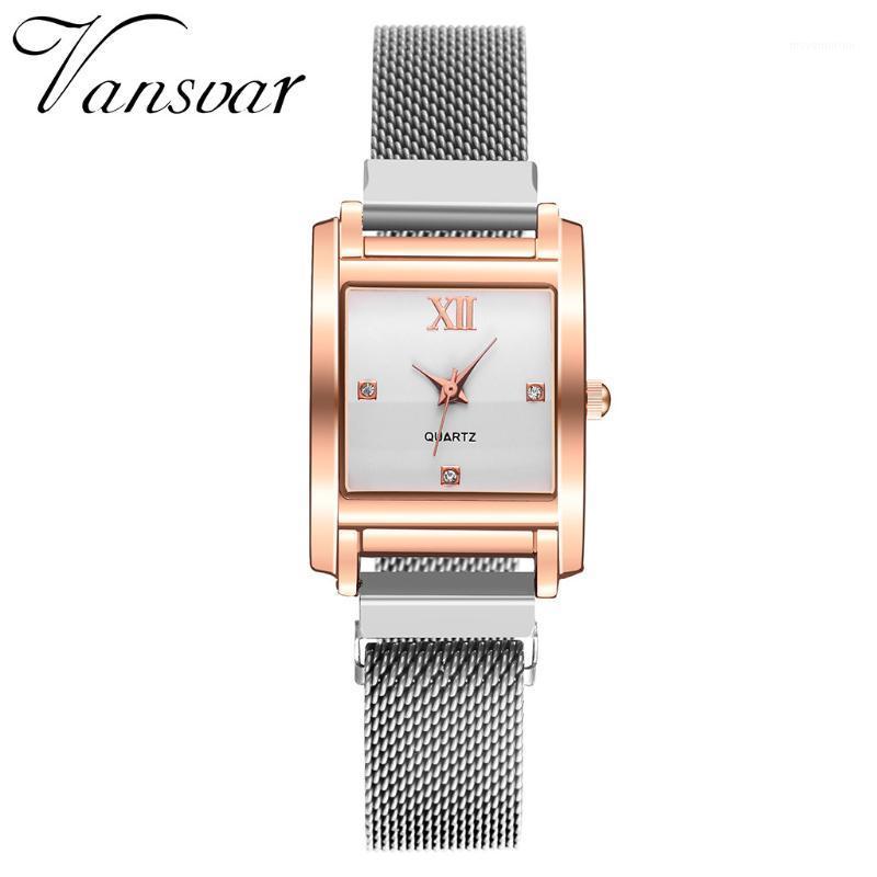women watches Luxury Ladies Watch Vansvar Female Magnetic Buckle Mesh Quartz Watch Alloy Case Casual Simple Square1
women watches Luxury Ladies Watch Vansvar Female Magnetic Buckle Mesh Quartz Watch Alloy Case Casual Simple Square1