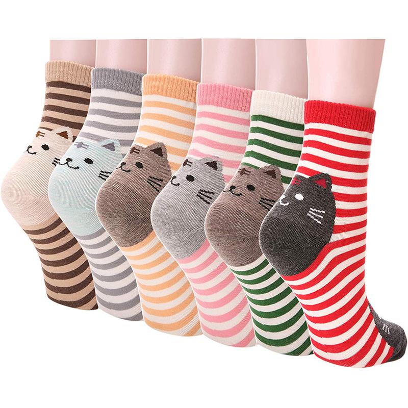6 Pairs Socks Cat Party Favors Birthday Gift For Girlfriend Cartoon Animal Cute Casual Cotton Novelty Crew Socks Party Gift For Christmas
6 Pairs Socks Cat Party Favors Birthday Gift For Girlfriend Cartoon Animal Cute Casual Cotton Novelty Crew Socks Party Gift For Christmas