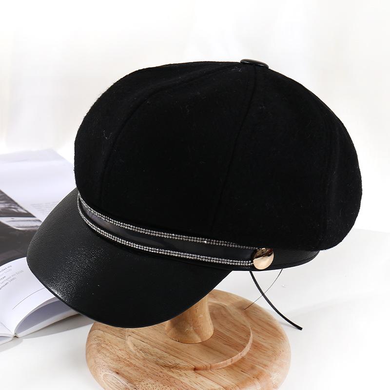 Autumn Winter Hats for Women Glass Stones Octagonal Caps Ladies Casual Woolen Hat Winter Beret Women Cap HR122302, Hr122302-d 56-58cm
Autumn Winter Hats for Women Glass Stones Octagonal Caps Ladies Casual Woolen Hat Winter Beret Women Cap HR122302, Hr122302-d 56-58cm