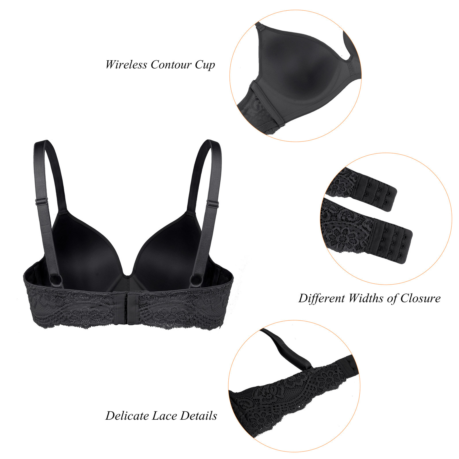 Dotvol Padded Bra Women Lingerie Wireless Seamless Push Up Bralette Plus Size Lace Brassiere Soutien Feminino BH Sujetador 201202