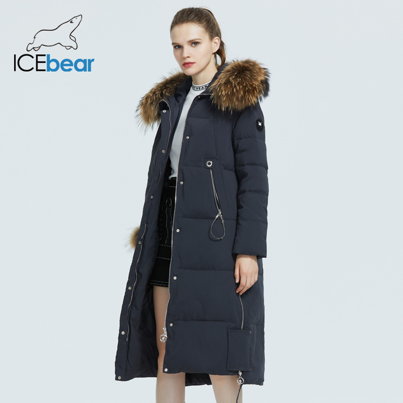 winter womens coat woman jacket with fur collar windproof and warm parka fashion womens clothing GWD20263D 200928