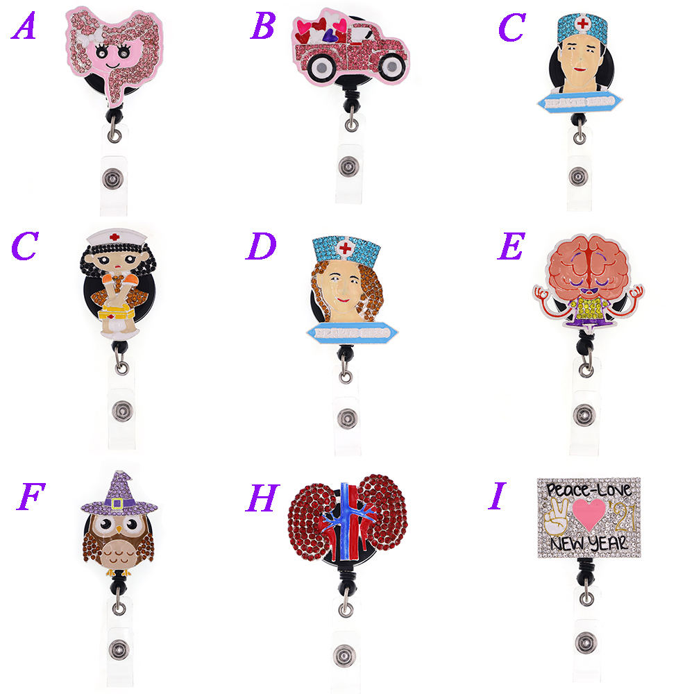 1pc /5pcs /10pcs Cute Retractable Rhinestone Crystal Enamel Animal Eagle Medical Badge Reel Holder With Clip For Decoration
1pc /5pcs /10pcs Cute Retractable Rhinestone Crystal Enamel Animal Eagle Medical Badge Reel Holder With Clip For Decoration