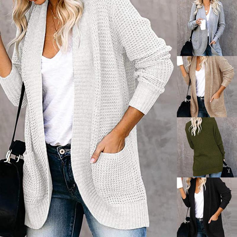 European style fashion women' clothing Women Autumn Winter Long Sleeve Open Front Cardigan Pockets Knit Coat Outerwear, Black
European style fashion women' clothing Women Autumn Winter Long Sleeve Open Front Cardigan Pockets Knit Coat Outerwear, Black