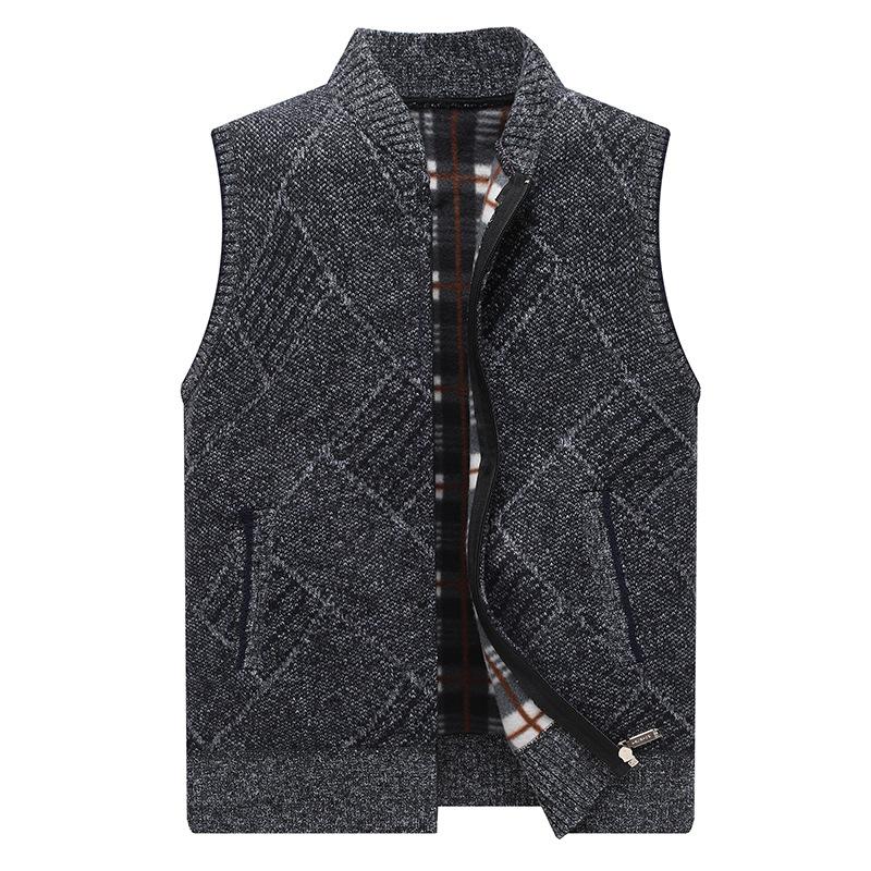 Men's Vests Winter Mens Sweater Thick Fleece Knitted Cardigan Waistcoat Male Casual Vest For Men Sleeveless Clothes 2021, Black;white
Men's Vests Winter Mens Sweater Thick Fleece Knitted Cardigan Waistcoat Male Casual Vest For Men Sleeveless Clothes 2021, Black;white