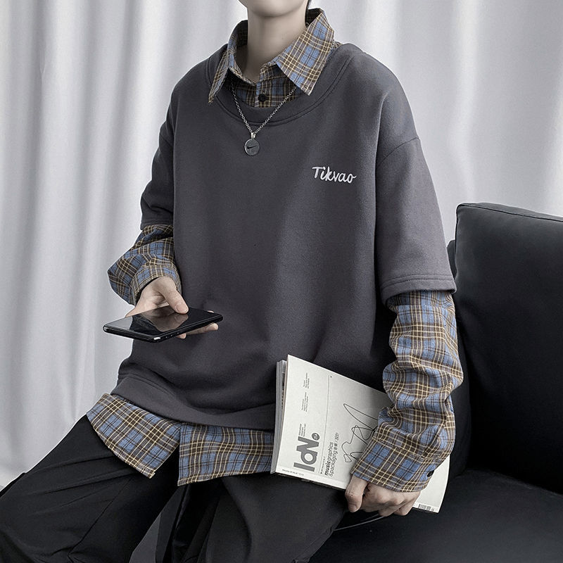 Autumn/winter 2021 Sweatshirt New Thin Style Two Sweaters Fashion Male Youth Wear 1ULF, Gray.
Autumn/winter 2021 Sweatshirt New Thin Style Two Sweaters Fashion Male Youth Wear 1ULF, Gray.