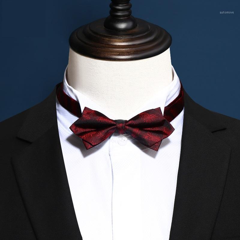 2020 Brand New Fashion Men's Bow Ties Double Fabric Dark Red Flower Pattern Silk Bowtie Banquet Host Butterfly Tie with Gift Box1
2020 Brand New Fashion Men's Bow Ties Double Fabric Dark Red Flower Pattern Silk Bowtie Banquet Host Butterfly Tie with Gift Box1