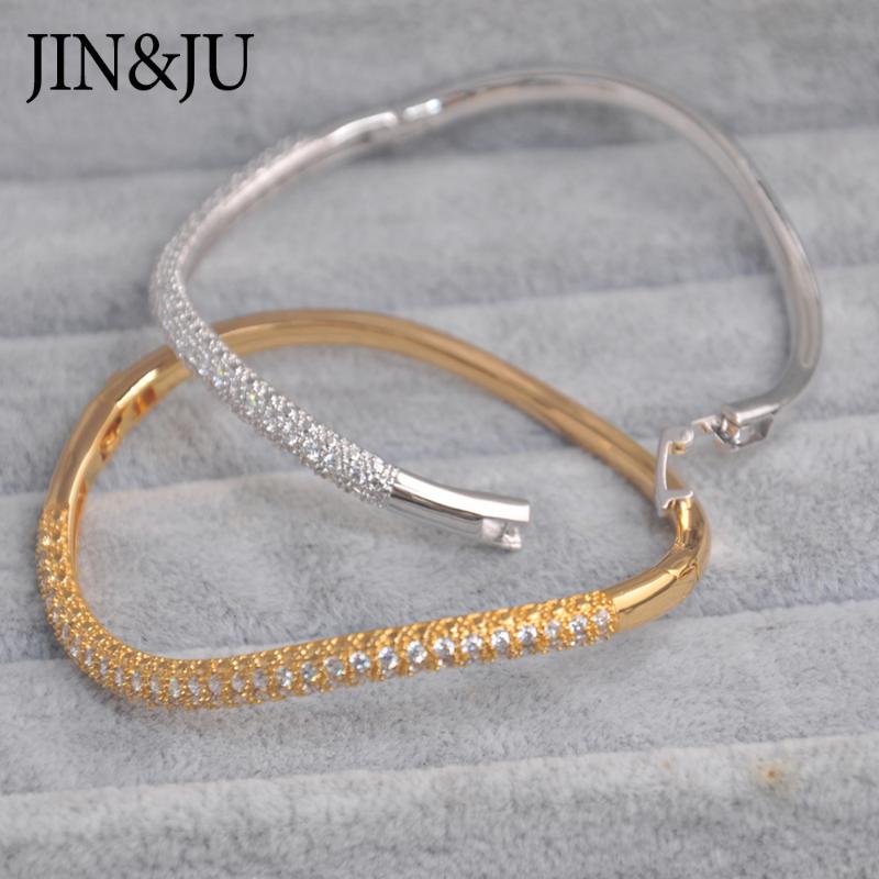 JIN&JU Luxury Gold Color Charm Bracelets&Bangles For Women Copper Cubic Zirconia Cuff Braclet Femme Dubai Fashion Jewelry
JIN&JU Luxury Gold Color Charm Bracelets&Bangles For Women Copper Cubic Zirconia Cuff Braclet Femme Dubai Fashion Jewelry