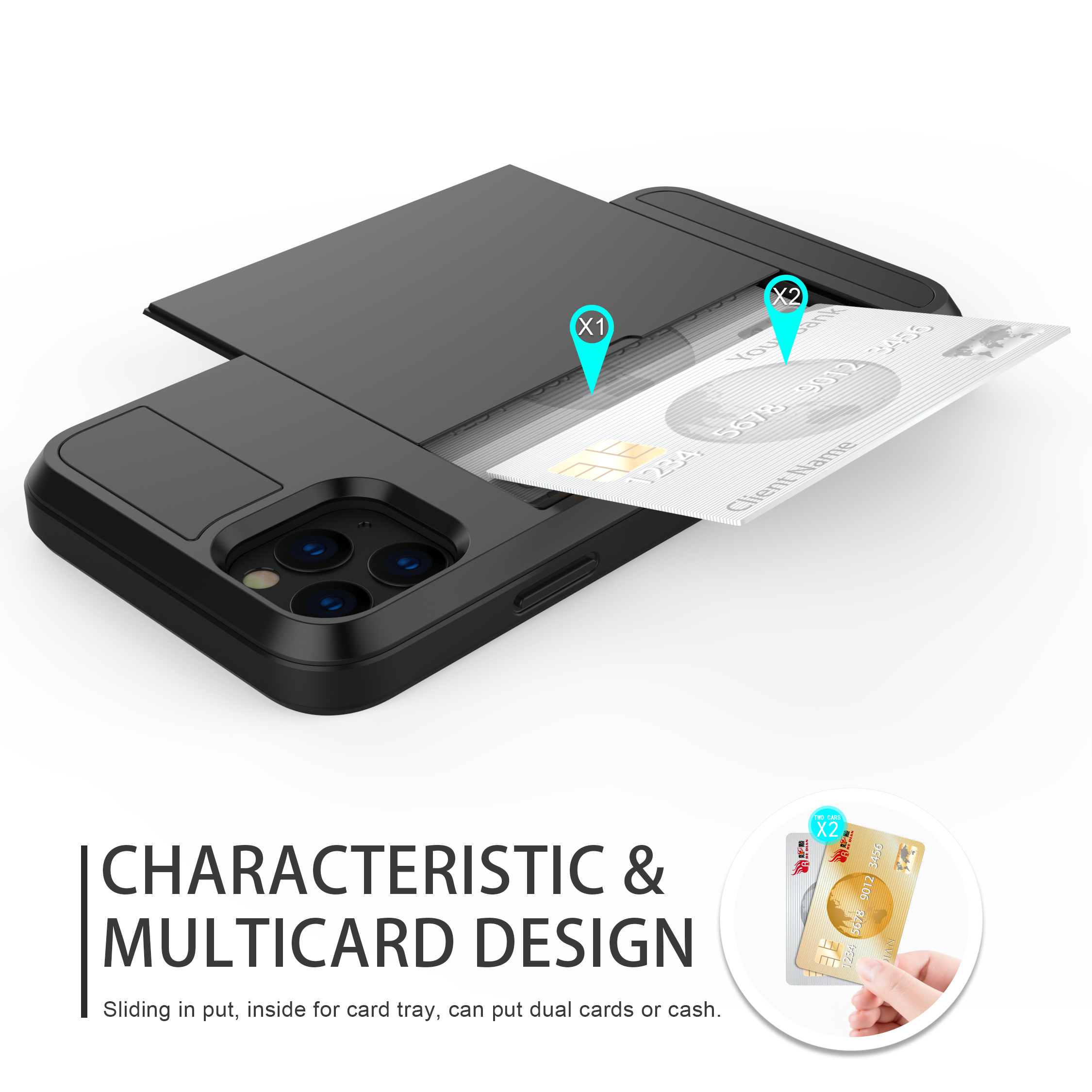 Wallet Case for iPhone 12 11 Pro XS XR Pro MAX 7 8 PLUS TPU+PC Slide Cards Armor Shell Case for Samsung
Wallet Case for iPhone 12 11 Pro XS XR Pro MAX 7 8 PLUS TPU+PC Slide Cards Armor Shell Case for Samsung
