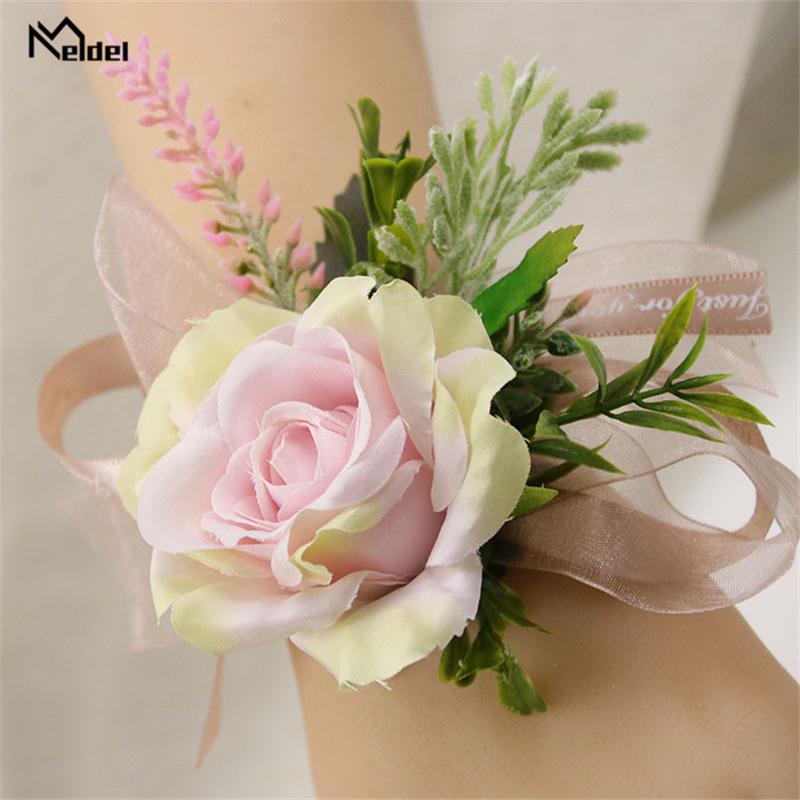 Meldel Groomsmen Boutonniere Bridesmaid Wrist Corsage Girl Bracelet Wedding Flower Boutonniere Artificial Silk Rose Champagne, Corsage-1
Meldel Groomsmen Boutonniere Bridesmaid Wrist Corsage Girl Bracelet Wedding Flower Boutonniere Artificial Silk Rose Champagne, Corsage-1