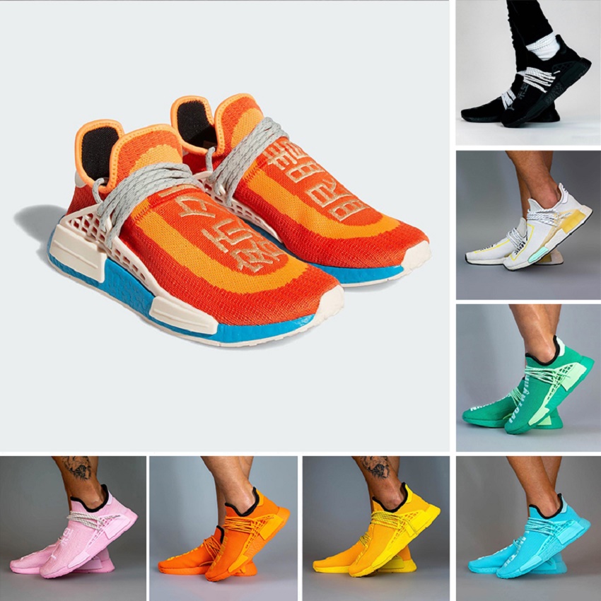 Fashion pharrell williams human race men women running shoes Chocolate Black White Extra Eye Orange trainers outdoor sports sneakers 36-45, Color#8
Fashion pharrell williams human race men women running shoes Chocolate Black White Extra Eye Orange trainers outdoor sports sneakers 36-45, Color#8