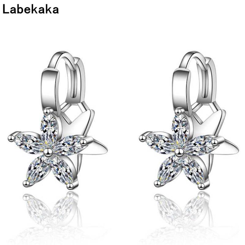 Labekaka Small Hoop Earrings Stainless Steel Flower Fashion Jewelry CZ Crystal Cubic Zirconia Women Accessories
Labekaka Small Hoop Earrings Stainless Steel Flower Fashion Jewelry CZ Crystal Cubic Zirconia Women Accessories